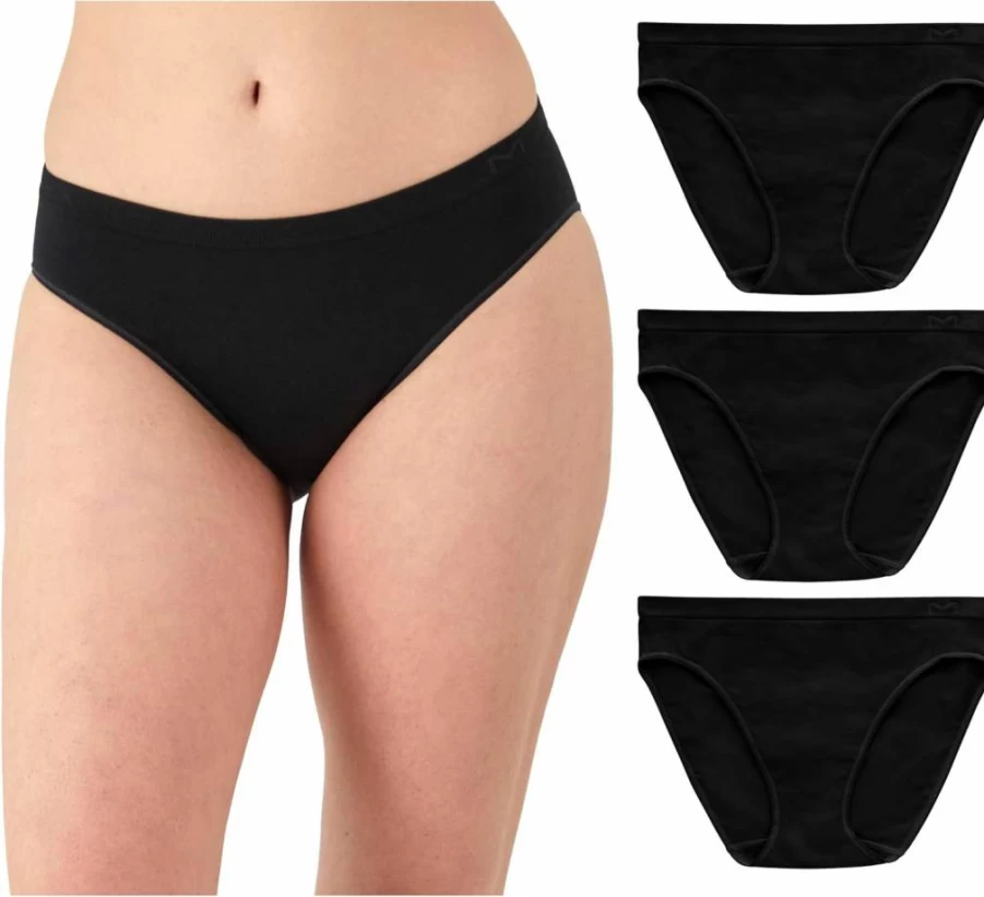 Maidenform Women's Seamless Mid-Rise Bikini Panties - 3-Pack Comfortable Underwear