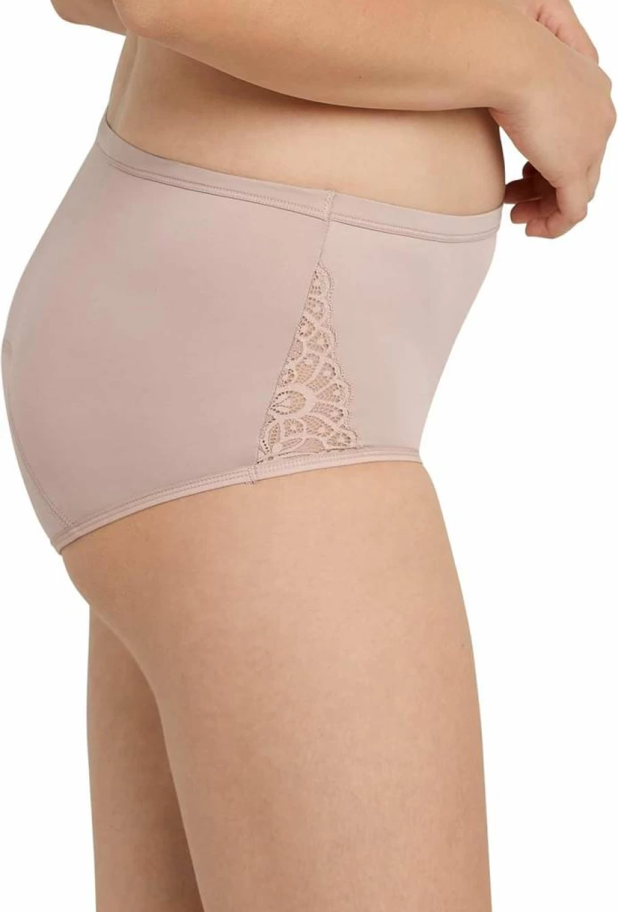 Maidenform Women's Moderate Protection Period Underwear 3-Pack - Hipster Style with Built-In Liner for Comfort & Leakproof Design