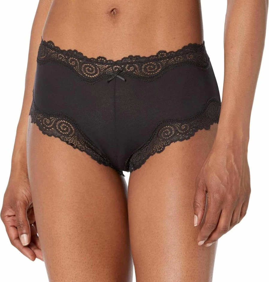 Maidenform Women's 3-Pack Low-Rise Cheeky Hipster Panties with Scalloped Lace Trim